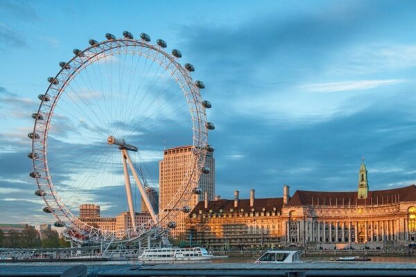 london eye atardecer